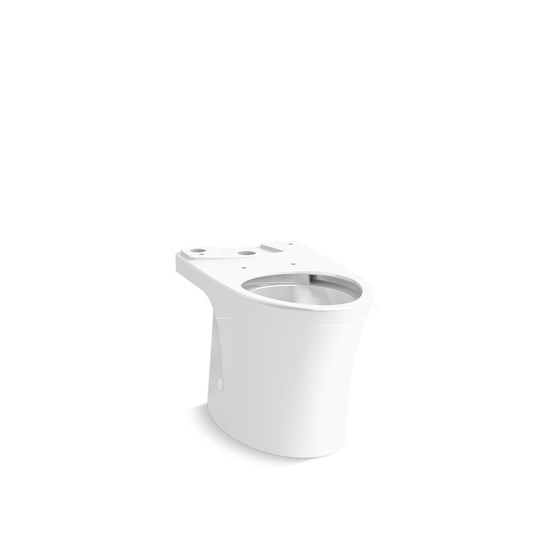 KOHLER K-28121-0 Veil Elongated Toilet Bowl With Skirted Trapway In White