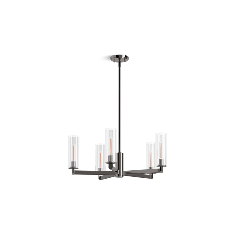 KOHLER K-35878-CH05-TTL Crue 26 in. Chandelier In Titanium
