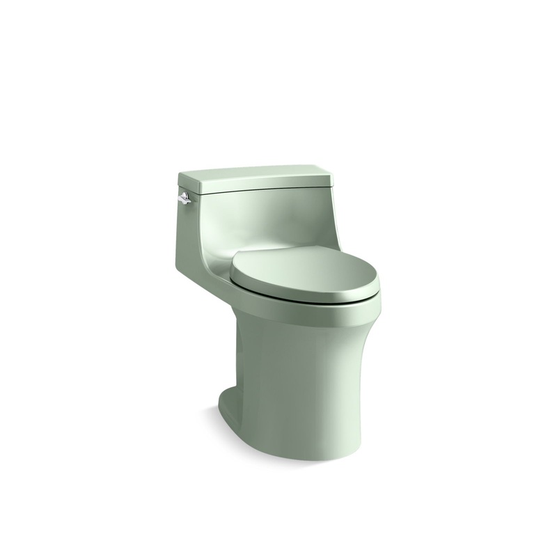 Kohler K-5172-42 San Souci One-Piece Compact Elongated Toilet With Concealed Trapway, 1.28 Gpf In Aspen Green