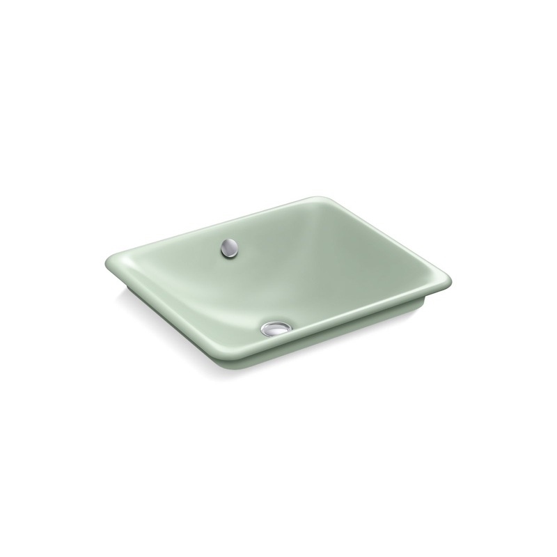 Kohler K-5400-PAG-42 Iron Plains 18-1/2 In. Rectangular Vessel Bathroom Sink In Aspen Aspen