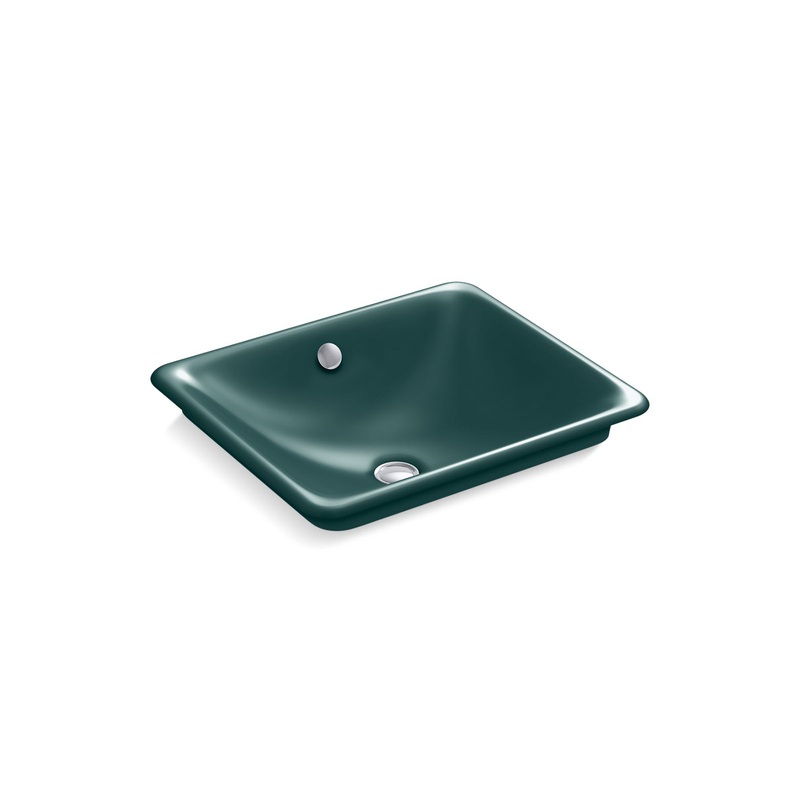 Kohler K-5400-PAT-17 Iron Plains 18-1/2 In. Rectangular Vessel Bathroom Sink In Teal Teal