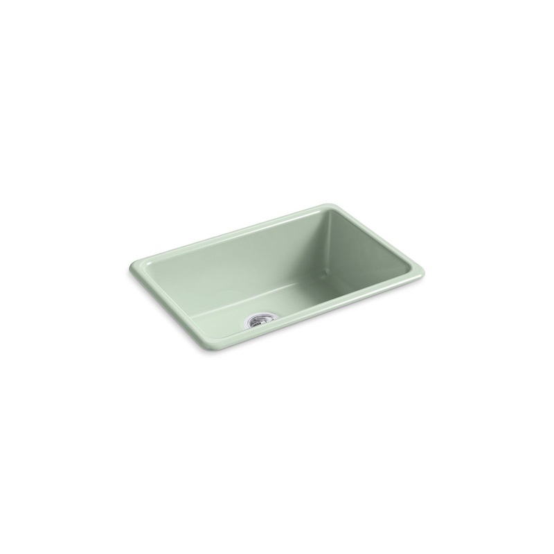 Kohler K-5708-42 Iron/Tones 27 In. Top-/Undermount Single-Bowl Kitchen Sink In Aspen Green