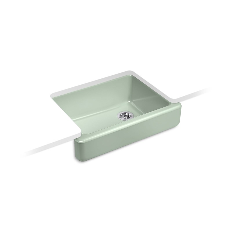 Kohler K-6486-42 Whitehaven 29-1/2 In. Undermount Single-Bowl Farmhouse Kitchen Sink In Aspen Green
