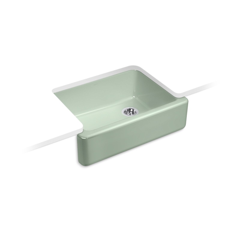 Kohler K-6487-42 Whitehaven 29-3/4 In. Undermount Single-Bowl Farmhouse Kitchen Sink In Aspen Green