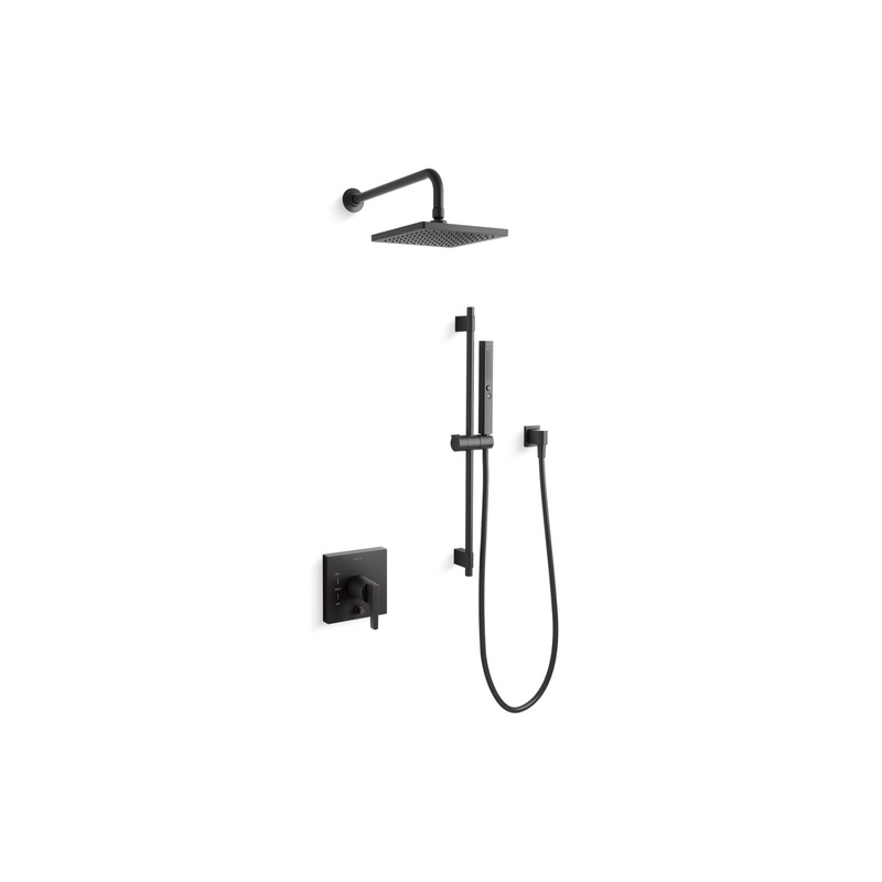 KOHLER K-26273-Y-BL Honesty Rite-Temp Showering Kit 2.5 GPM In Matte Black