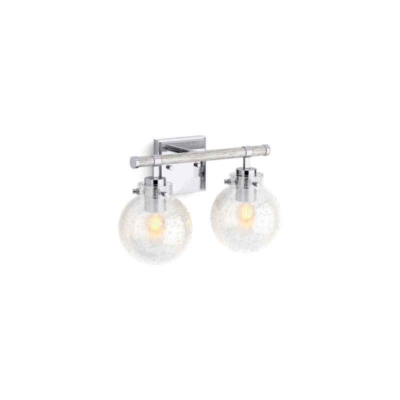 KOHLER K-38413-SC02-CPL Holt Two-Light Sconce In Polished Chrome