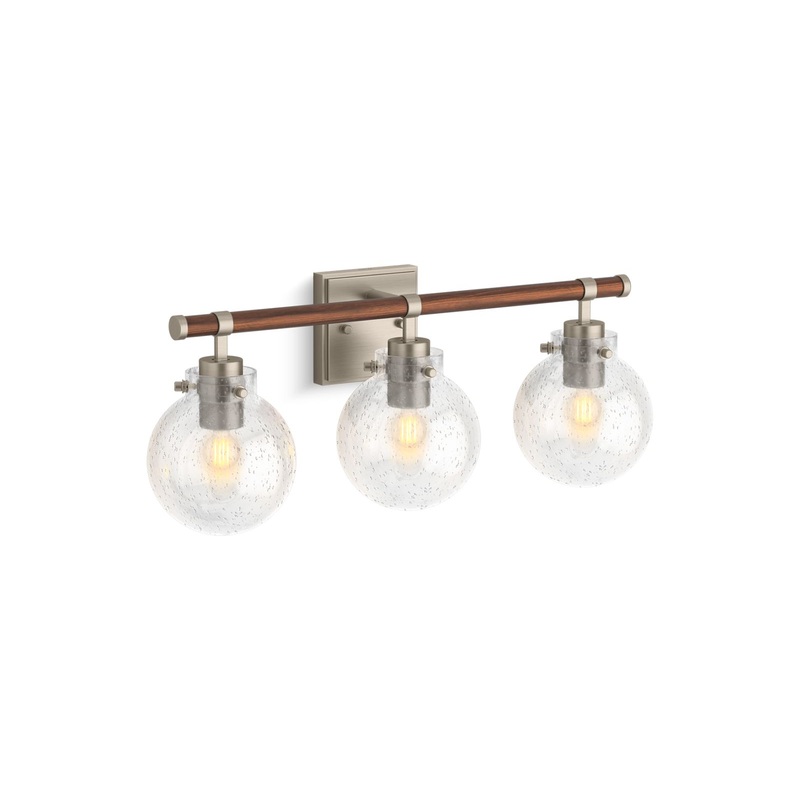 KOHLER K-38414-SC03-BNL Holt Three-Light Sconce In Brushed Nickel