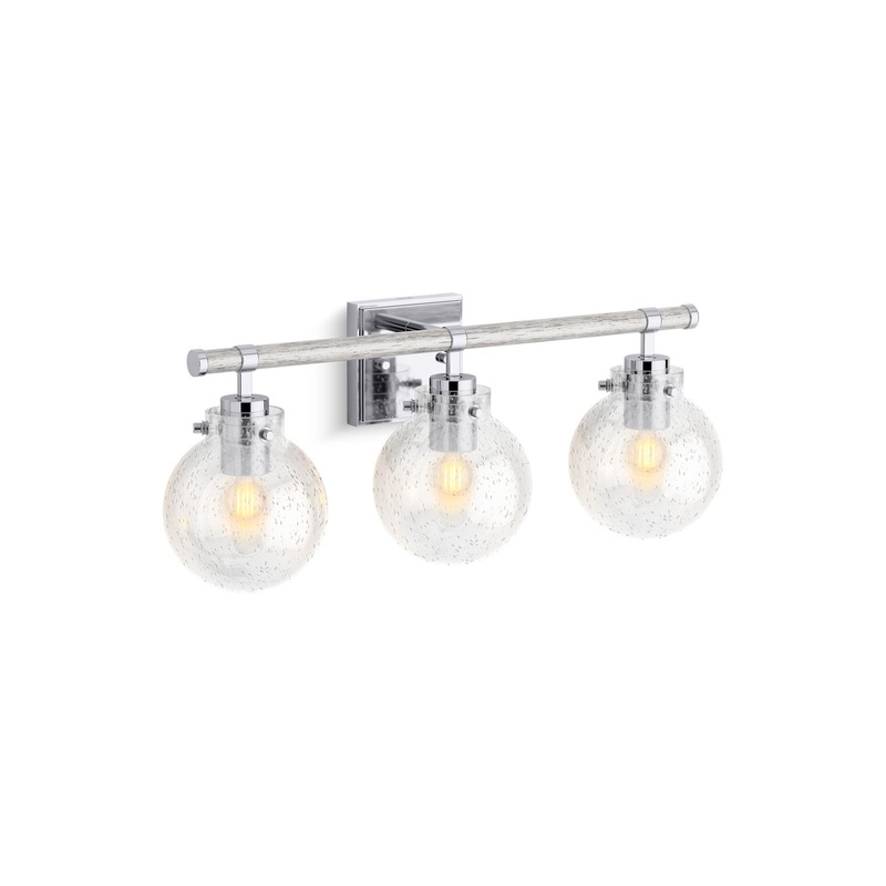 KOHLER K-38414-SC03-CPL Holt Three-Light Sconce In Polished Chrome