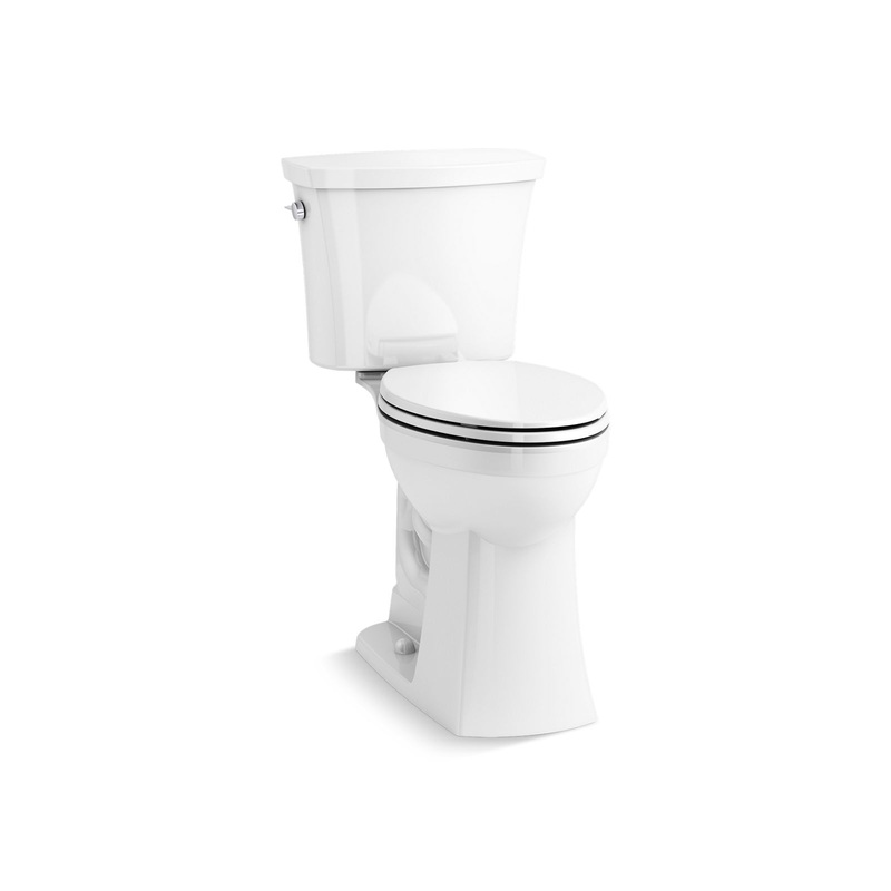 KOHLER K-43201-0 Kelston Tall Two-Piece Elongated Toilet 1.28 GPF In White