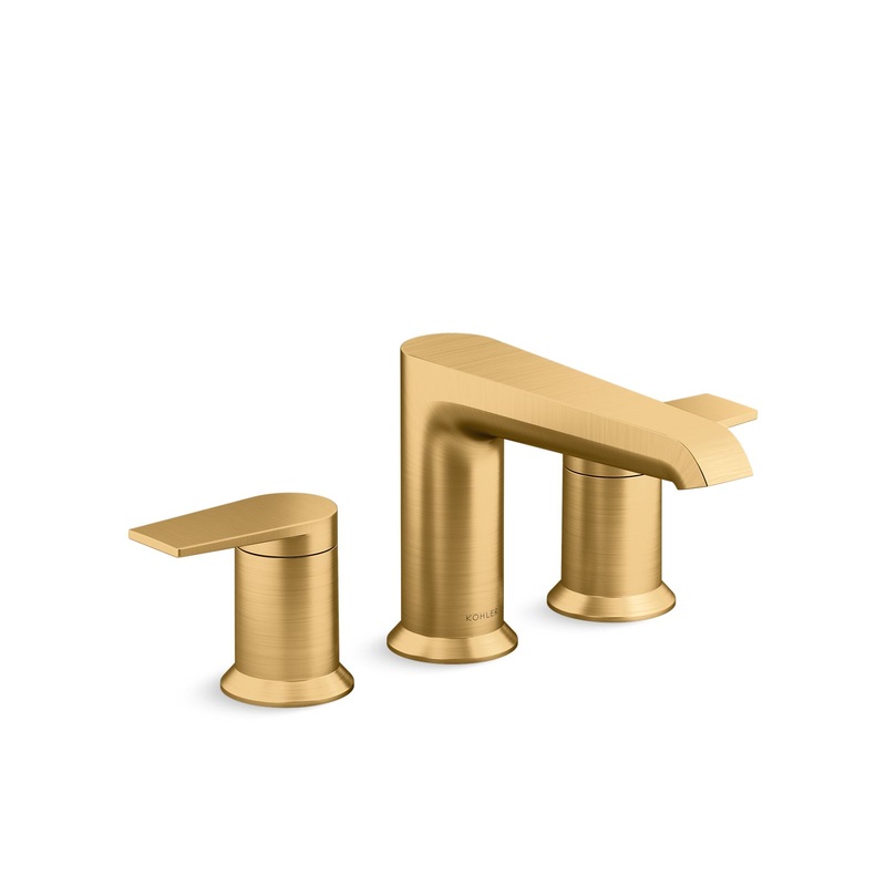 KOHLER K-T25740-4-2MB Hint Deck-Mount Bath Faucet Trim In Vibrant Brushed Moderne Brass