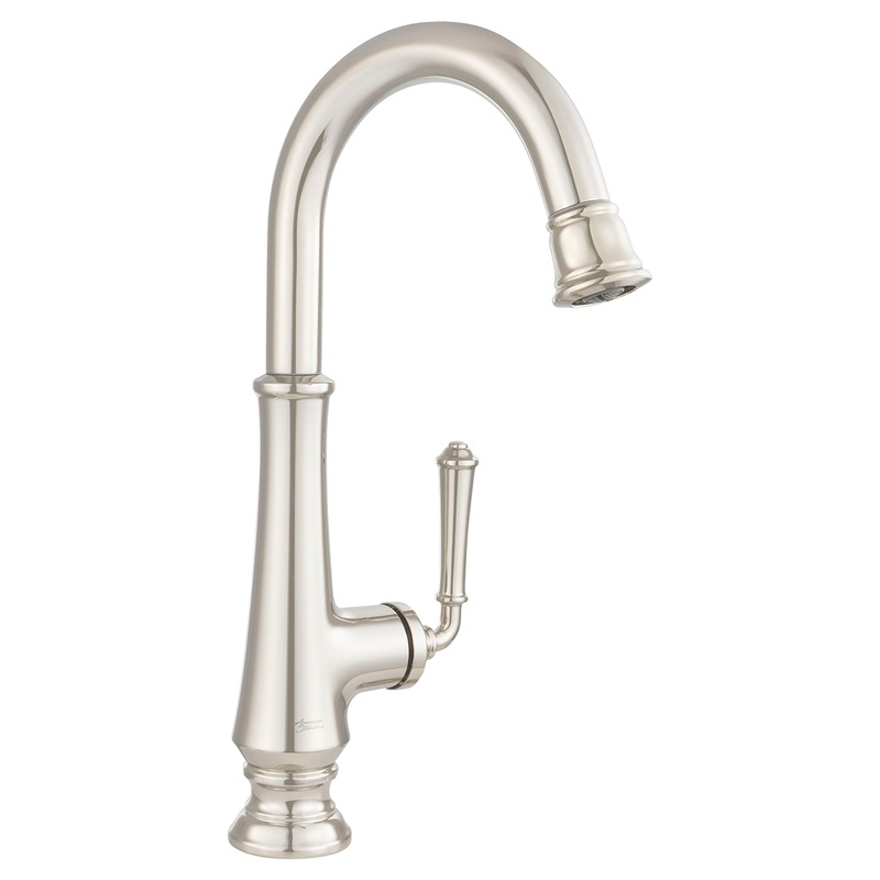 AMERICAN STANDARD 4279410.013, Delancey Single-Handle Pull-Down Bar Faucet 1.5 gpm/5.7 L/min in Polished Nickel