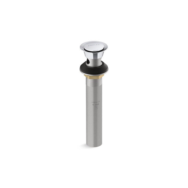 KOHLER K-RH1464524-CP Premium Clicker Drain with Overflow