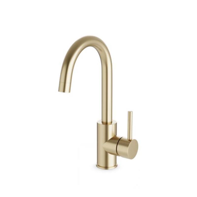 ARTOS F501-11SB Round Bar Faucet Satin Brass