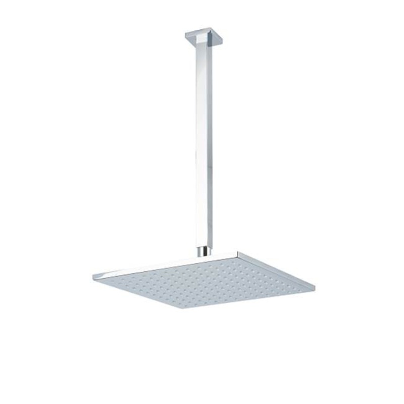 ARTOS F907-53BK 10" Shower Rainhead Ceiling Mount 14" Arm SQU Black