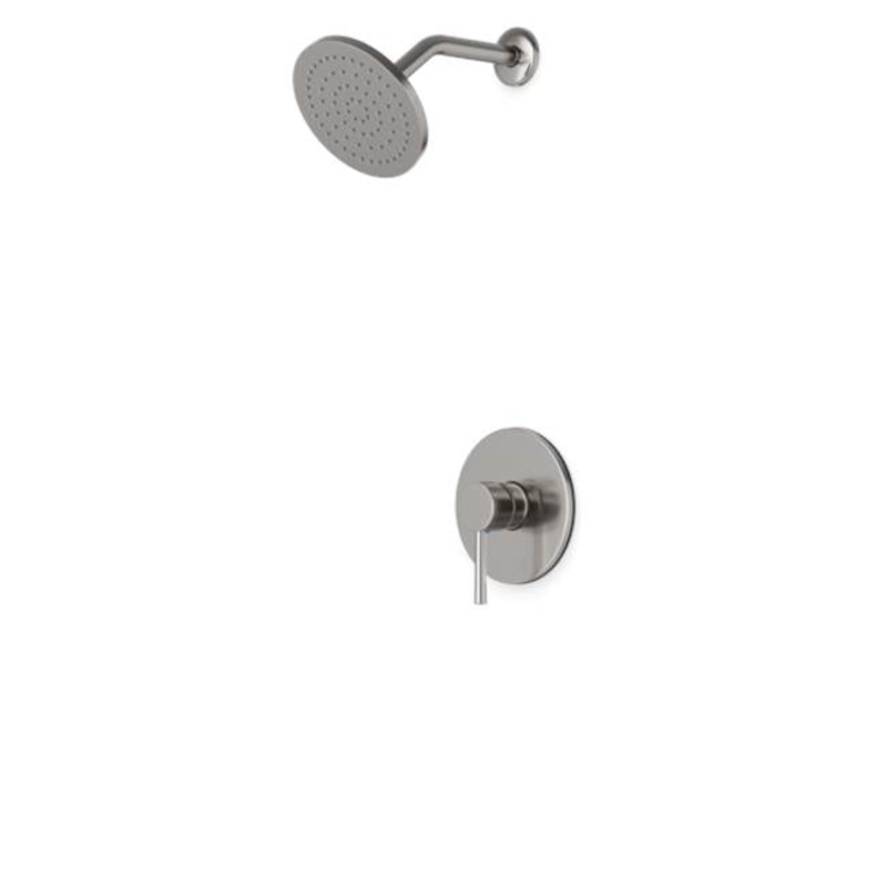 ARTOS TS151BN Trova Round Pressure Balance Shower Trim Kit with Rain Head Brushed Nickel