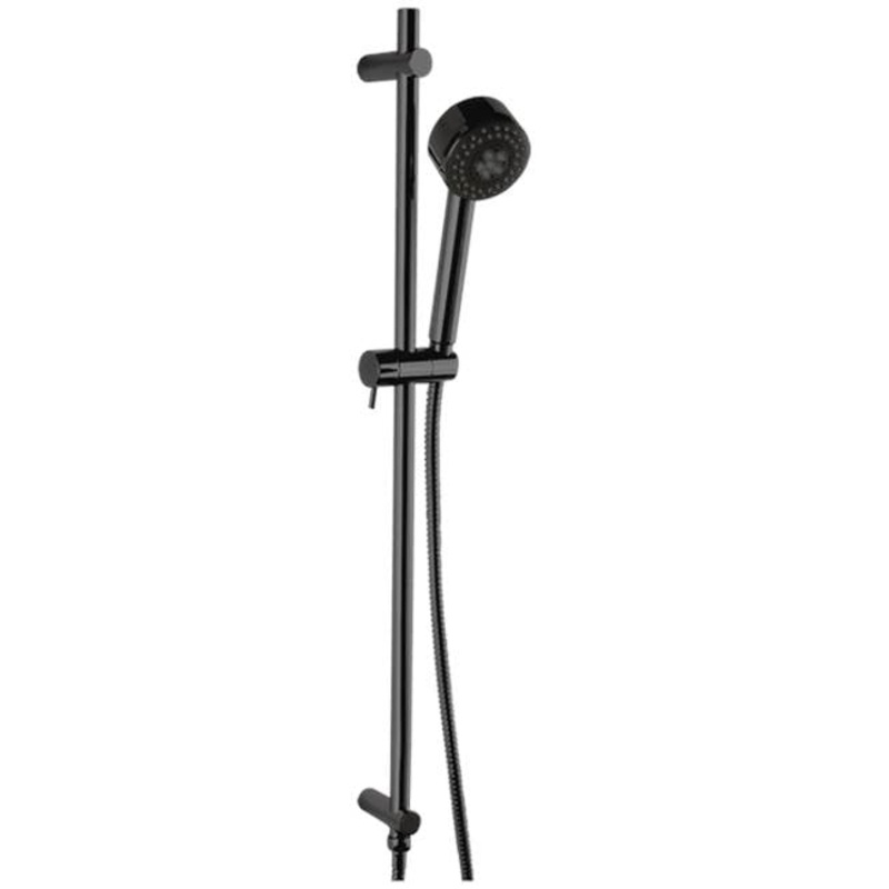 ARTOS F907-28BK Multi Function Flexible Hose Shower Kit with Slide Bar, Black