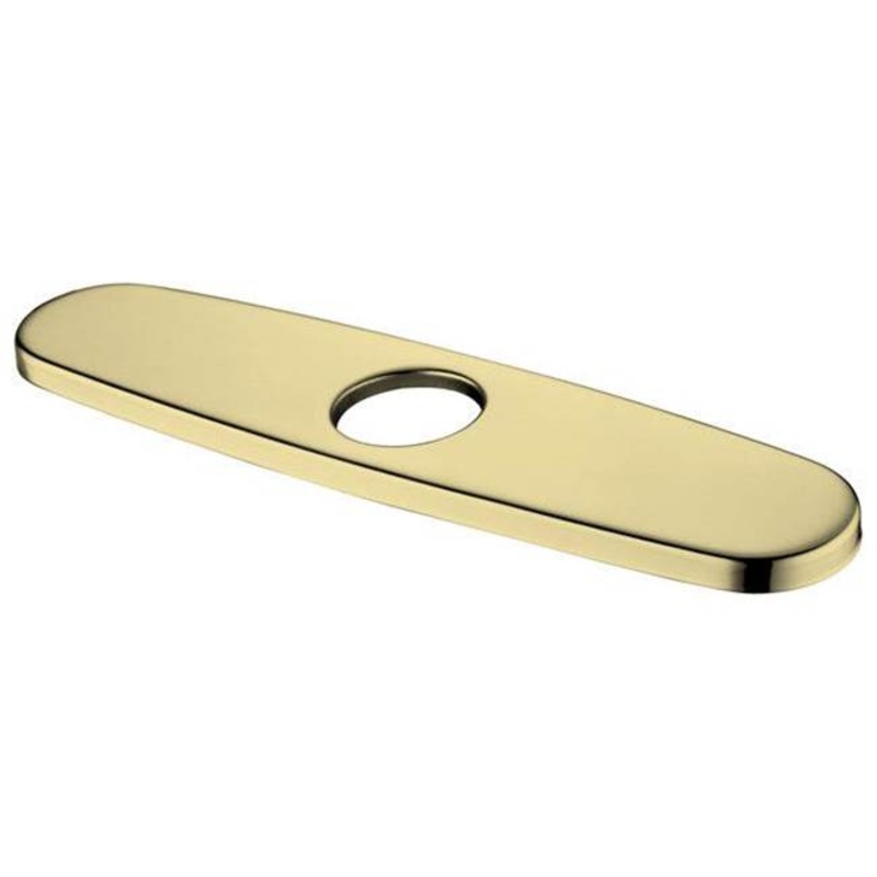 ARTOS F910-10SB Trova Round 10" Kitchen Faucet Cover Plate Satin Brass