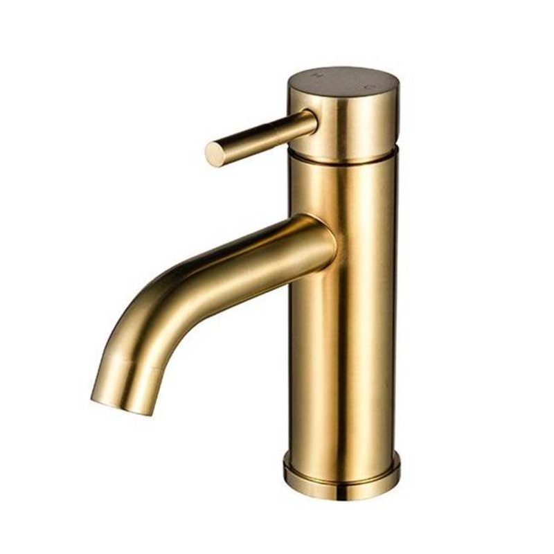 ARTOS FS308SB Round Single Hole Lavatory Faucet Satin Brass