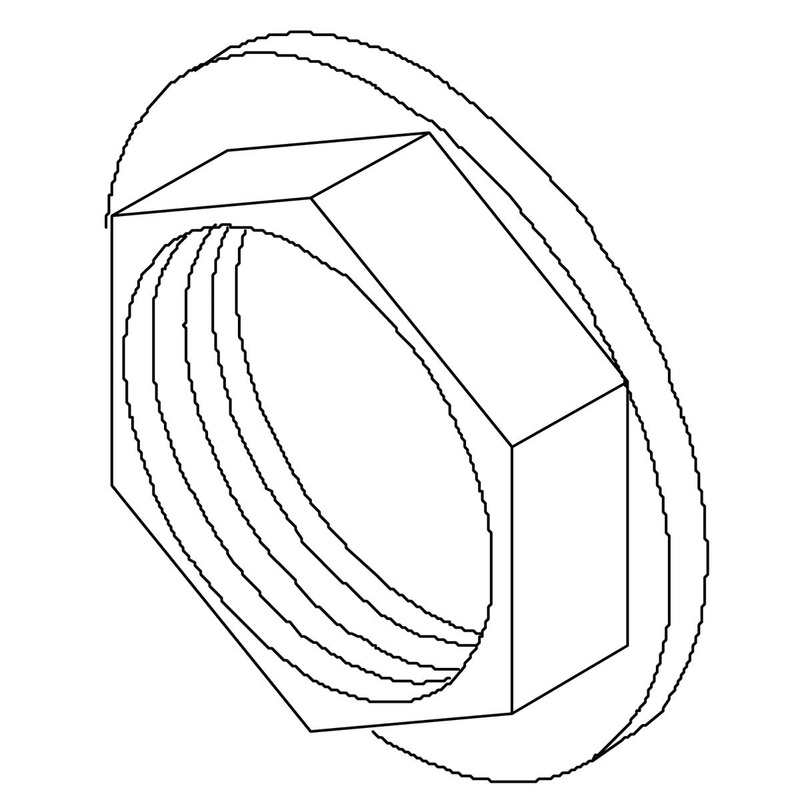 KOHLER K-93823 Nut, 1.050-12 Butt-2B