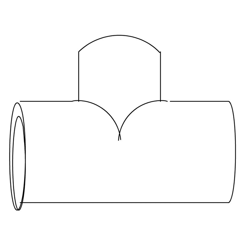 KOHLER K-94313 Tee, Bull Head 1" X 1" X 1.25" Pvc