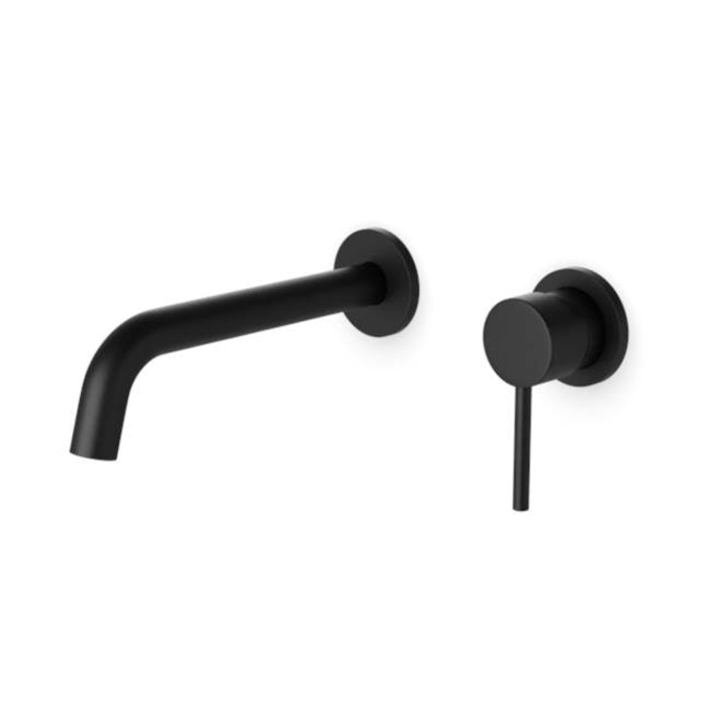 ARTOS F501-8-1BK Round In-Wall Single Handle Lavatory Faucet Matte Black