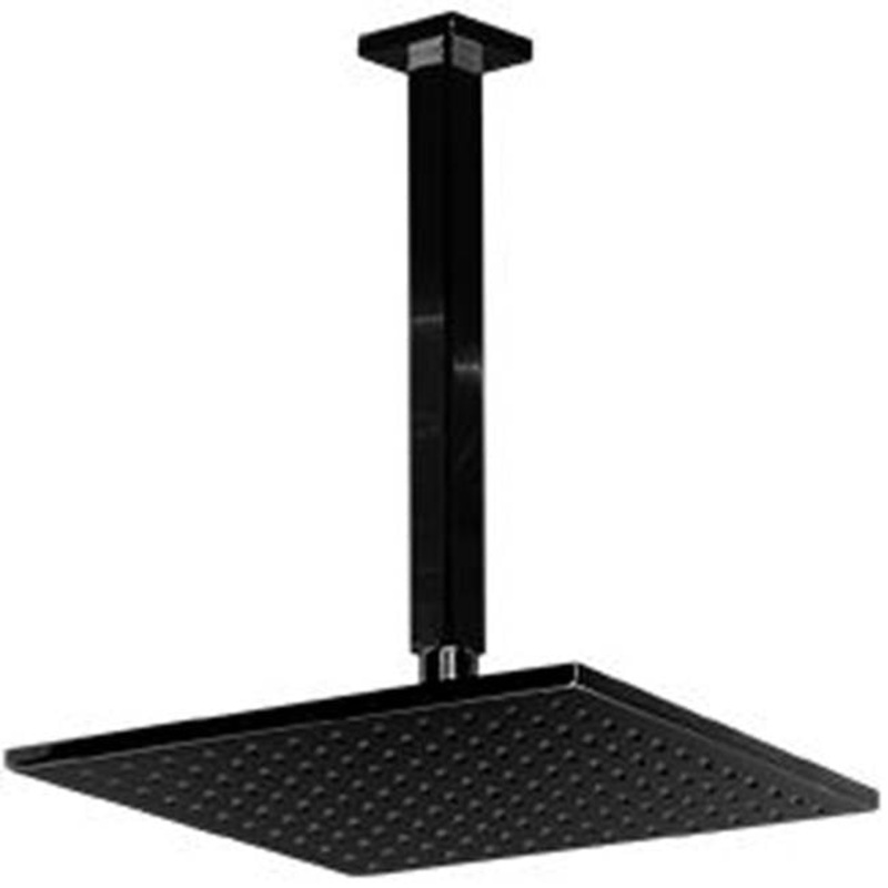 ARTOS F907-52BK 10" Shower Rainhead Ceiling Mount 9.5" Arm SQU Black