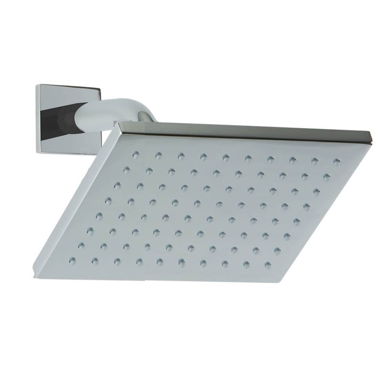 ARTOS F907-76CH 6" Shower Rainhead Wall Mount, Angled Arm, R+S, Chrome
