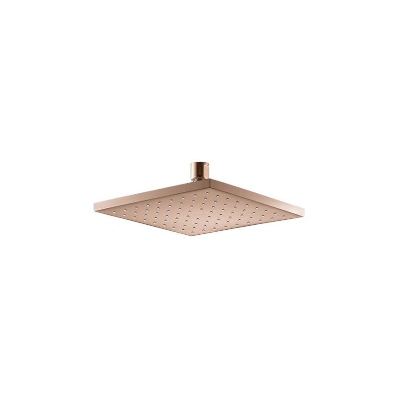 KOHLER K-13695-RGD Contemporary Square 8" Single-Function Rainhead, 2.5 Gpm In Vibrant Rose Gold
