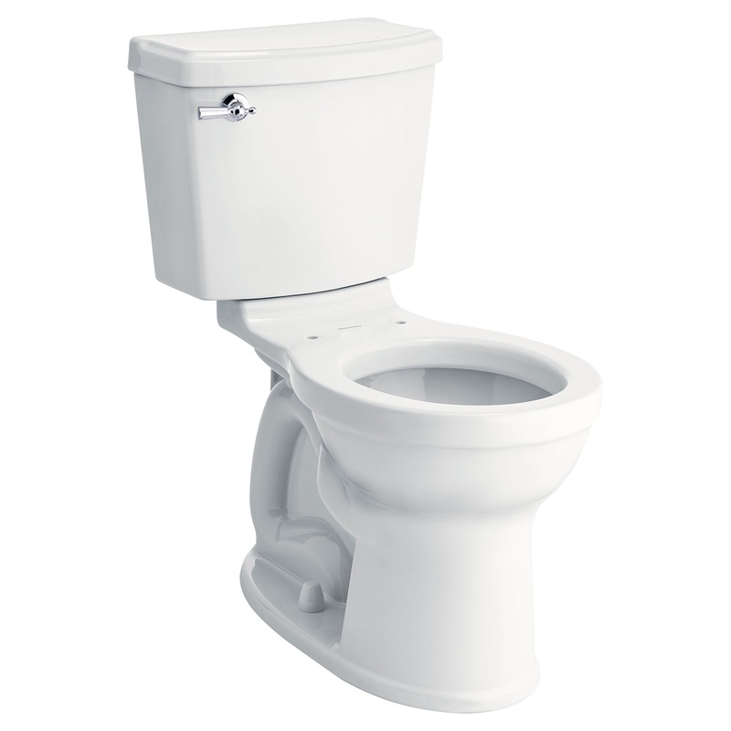 AMERICAN STANDARD 213BA104.020, Portsmouth Champion PRO Two-Piece 1.28 gpf/4.8 Lpf Chair Height Round Front Toilet in White