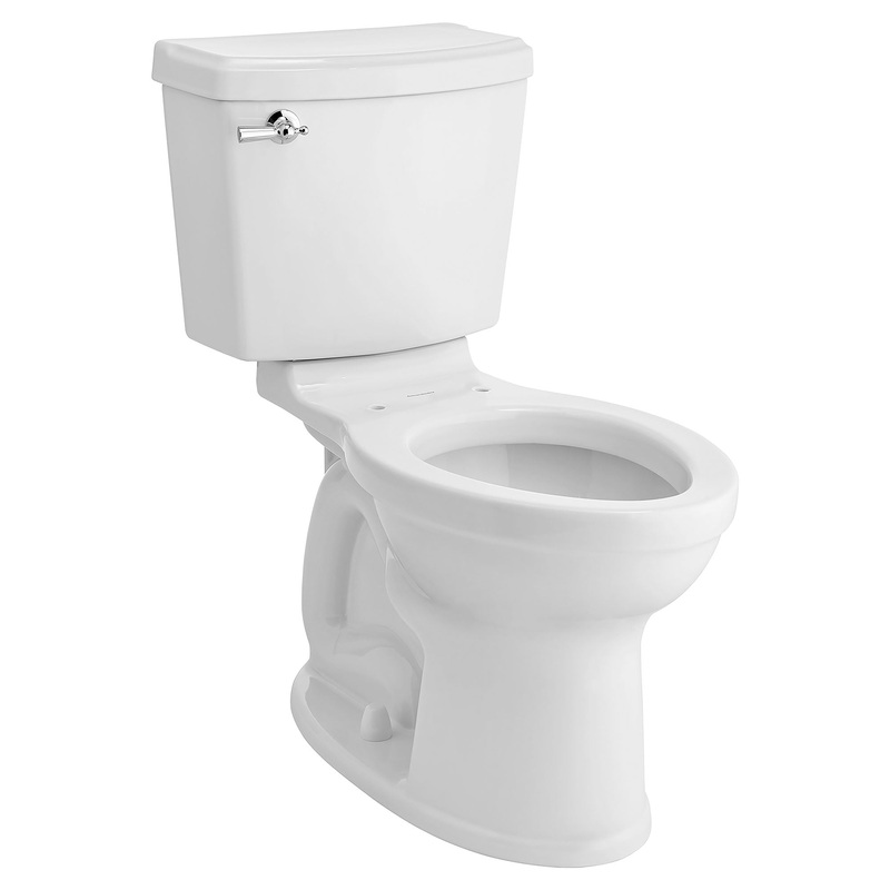 AMERICAN STANDARD 213CA104.020, Portsmouth Champion PRO Two-Piece 1.28 gpf/4.8 Lpf Standard Height Elongated Toilet Less Seat in White