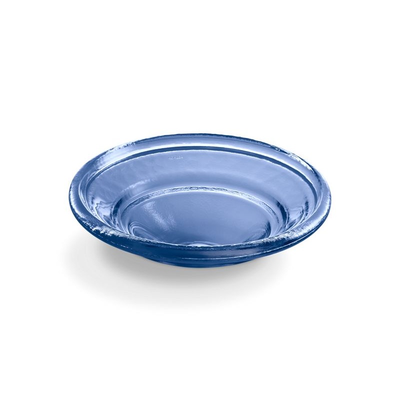 KOHLER K-2276-TG6 Spun Glass 17-1/2" Round Drop-In Vessel Bathroom Sink, No Overflow In Translucent Sapphire