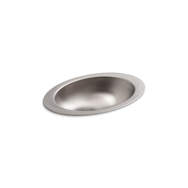 KOHLER K-2603-SU-NA Rhythm 23-1/4" Oval Drop-In Bathroom Sink, No Overflow