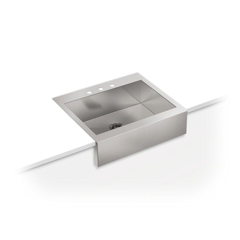 KOHLER K-3935-3-NA Vault 29-3/4" Top-Mount Single-Bowl Farmhouse Kitchen Sink