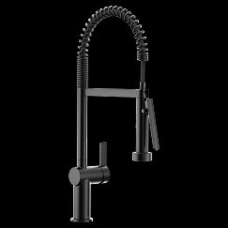 MOEN 7822BL Cia Matte black one-handle pulldown kitchen faucet, Matte Black