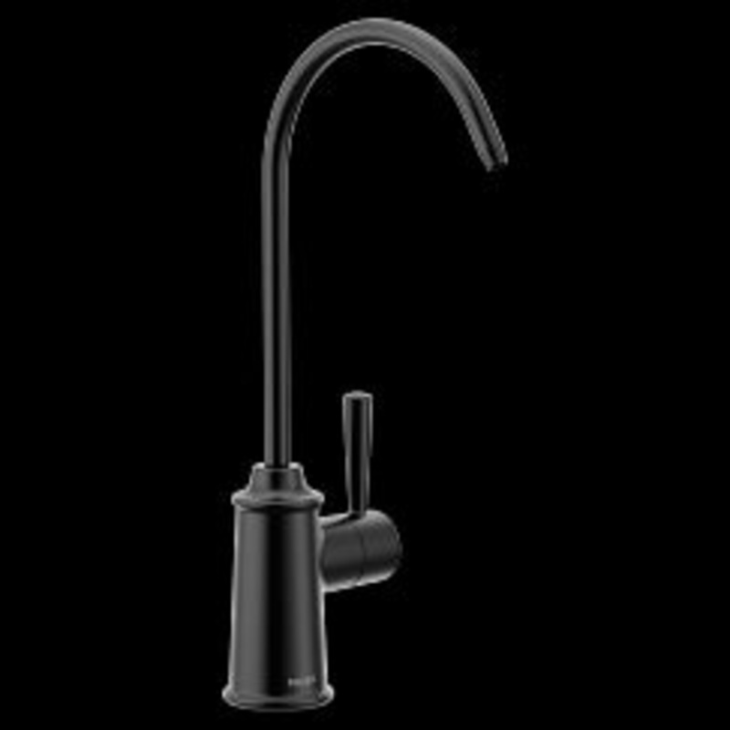 MOEN F7600BL Sip Traditional Matte black one-handle beverage faucet, Matte Black