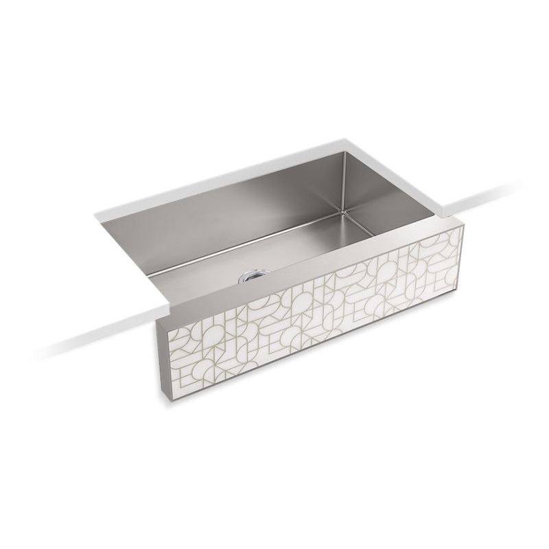 KOHLER K-22569-NA Tailor 35-1/2" x 21" undermount large single-bowl farmhouse kitchen sink