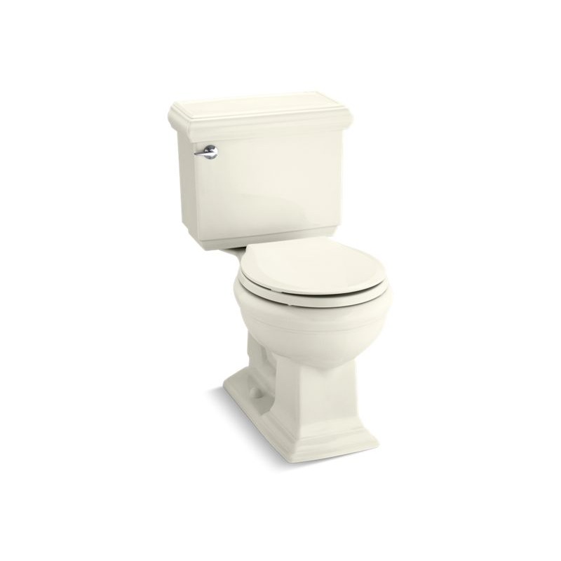 KOHLER K-3986-96 Memoirs Classic Two-Piece Round-Front Toilet, 1.28 Gpf In Biscuit
