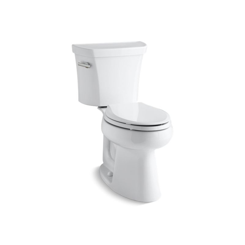 KOHLER K-3999-UT-0 Highline Two-Piece Elongated Toilet, 1.28 Gpf In White