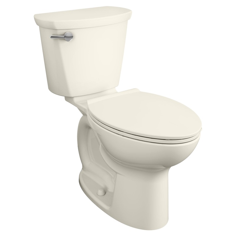 AMERICAN STANDARD 215FC104.222, Cadet PRO Two-Piece 1.28 gpf/4.8 Lpf Compact Chair Height Elongated 14-Inch Rough Toilet Less Seat in Linen