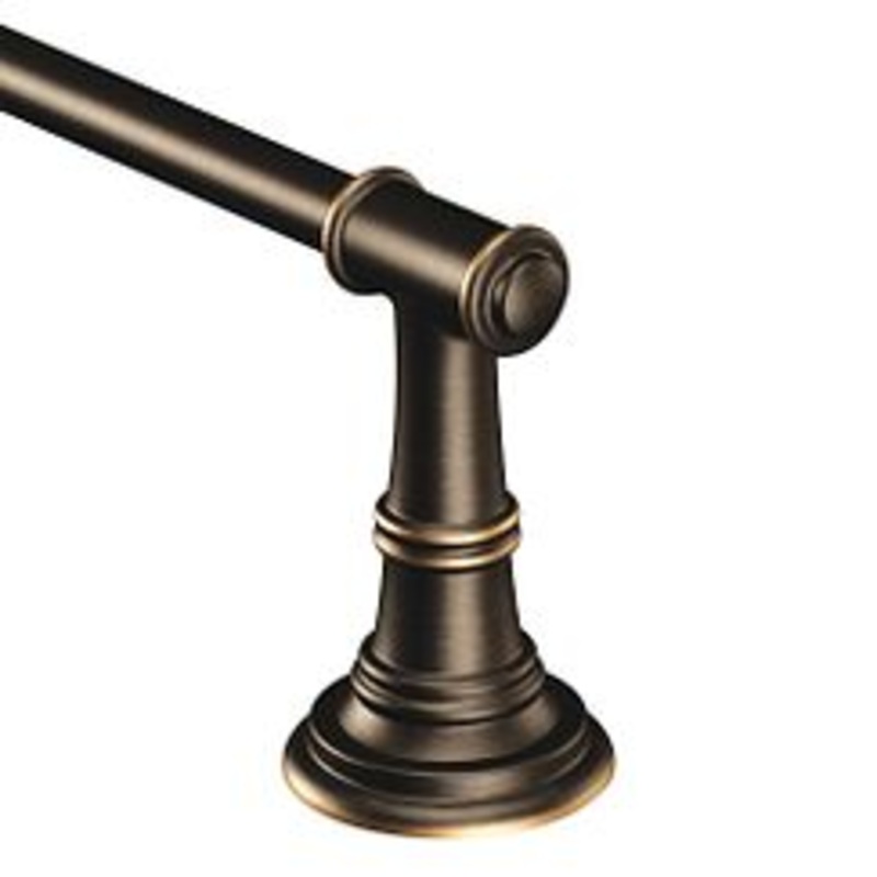 MOEN DN9124BRB Mediterranean bronze 24" towel bar - Mediterranean Bronze