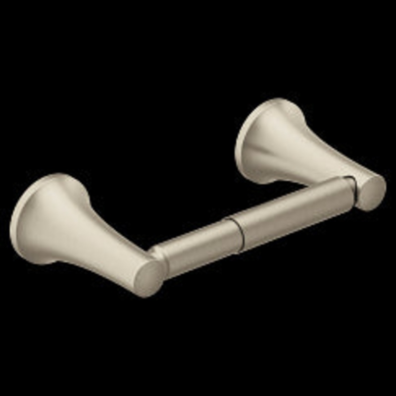 MOEN YB2608BN PYRITE SPRING LOADED PAPER HOLDER, BN - Brushed Nickel