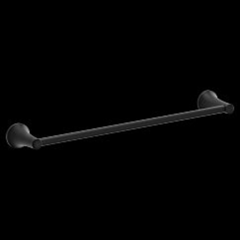 MOEN YB2618BL PYRITE 18" TOWEL BAR, BL - Matte Black