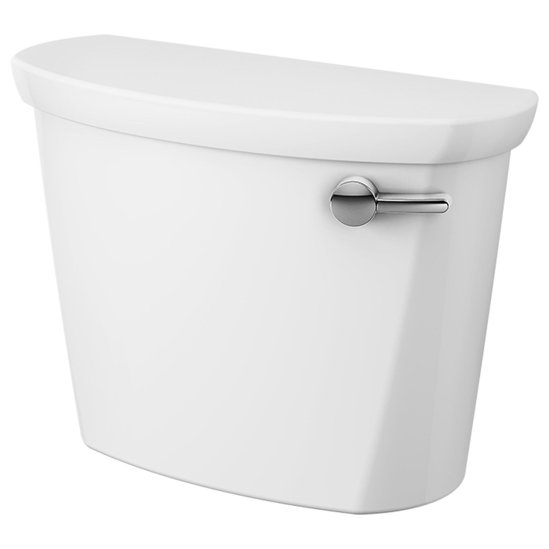 AMERICAN STANDARD 4188B005.020, Cadet PRO 1.6 gpf/6.0 Lpf 10-Inch Rough Right Hand Trip Lever Tank in White