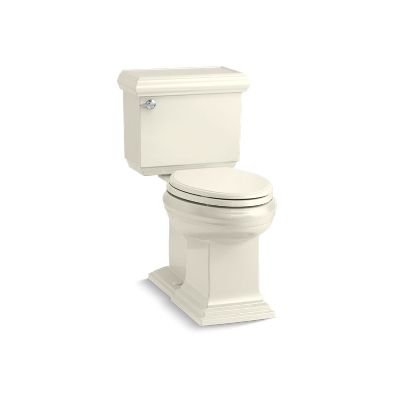 KOHLER K-6999-96 Memoirs Classic Two-Piece Elongated Toilet With Concealed Trapway, 1.28 Gpf In Biscuit