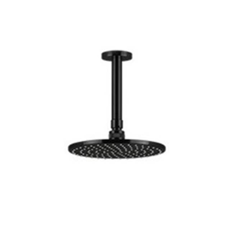 ARTOS F907-3/5BK Opera 8" Shower Rainhead Ceiling Mount, 4.75" Arm, Black