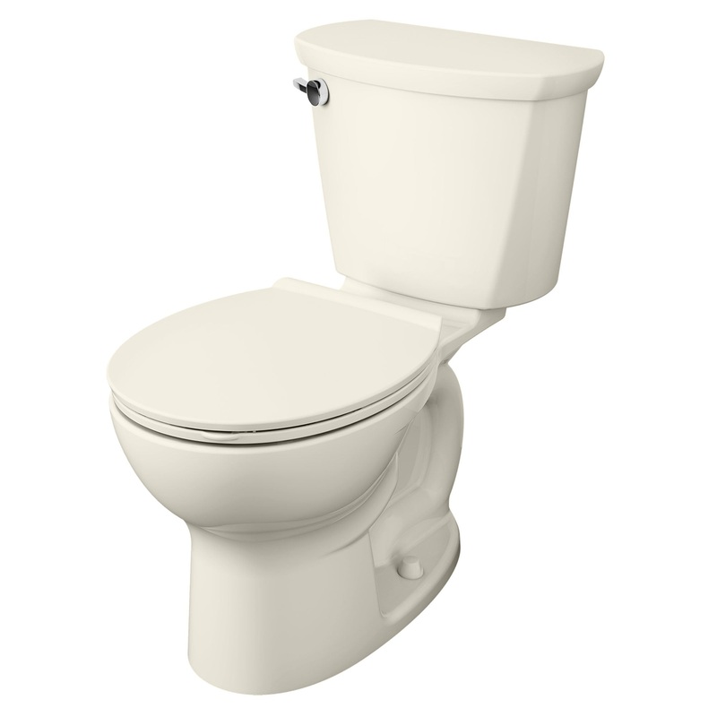 AMERICAN STANDARD 215DA004.222, Cadet PRO Two-Piece 1.6 gpf/6.0 Lpf Standard Height Round Front Toilet Less Seat in Linen