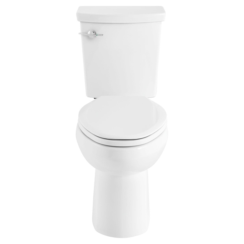 AMERICAN STANDARD 2886204.020, H2Option ADA Two-Piece Dual Flush 1.28 gpf/4.8 Lpf and 0.92 gpf/3.5 Lpf Chair Height Elongated Toilet Less Seat in White