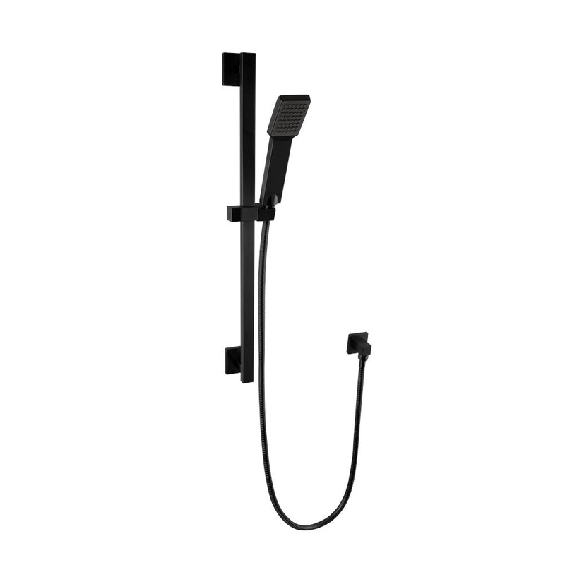 ARTOS F907-47BK Flexible Hose Shower Kit with Slide Bar and Separate Water Outlet SQU Matt Black