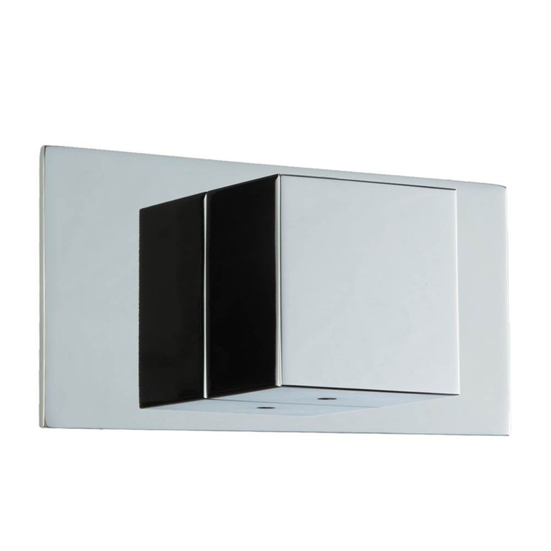 ARTOS F909A-6TKCH Square 3-Way Diverter Trim Kit with Letterbox Plate Chrome