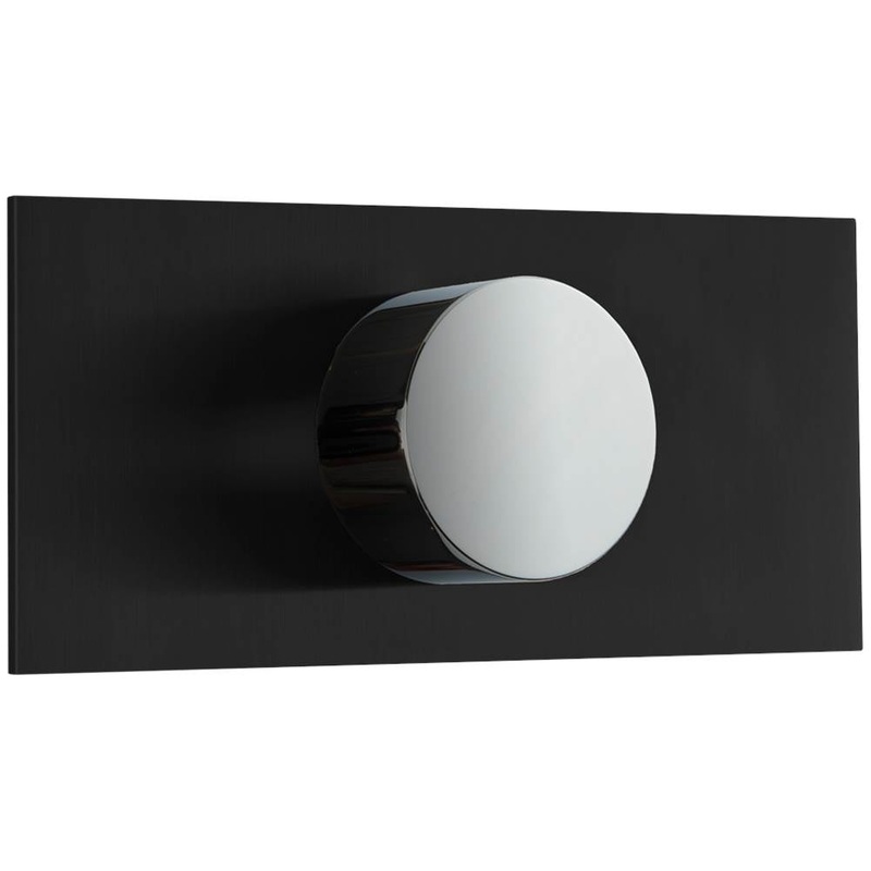 ARTOS F903A-57TKCHB Square and Round Progressive Pressure Balance Mixer Trim Kit with Letterbox Plate Chrome/Matte Black